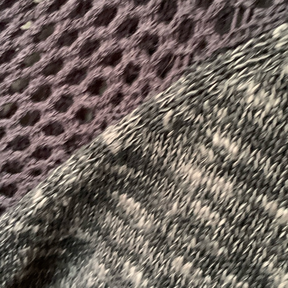 Knit / fishnet sweater
